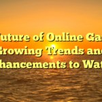 The Future of Online Gaming: Growing Trends and Enhancements to Watch