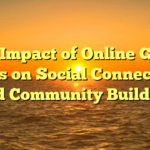 The Impact of Online Game titles on Social Connection and Community Building